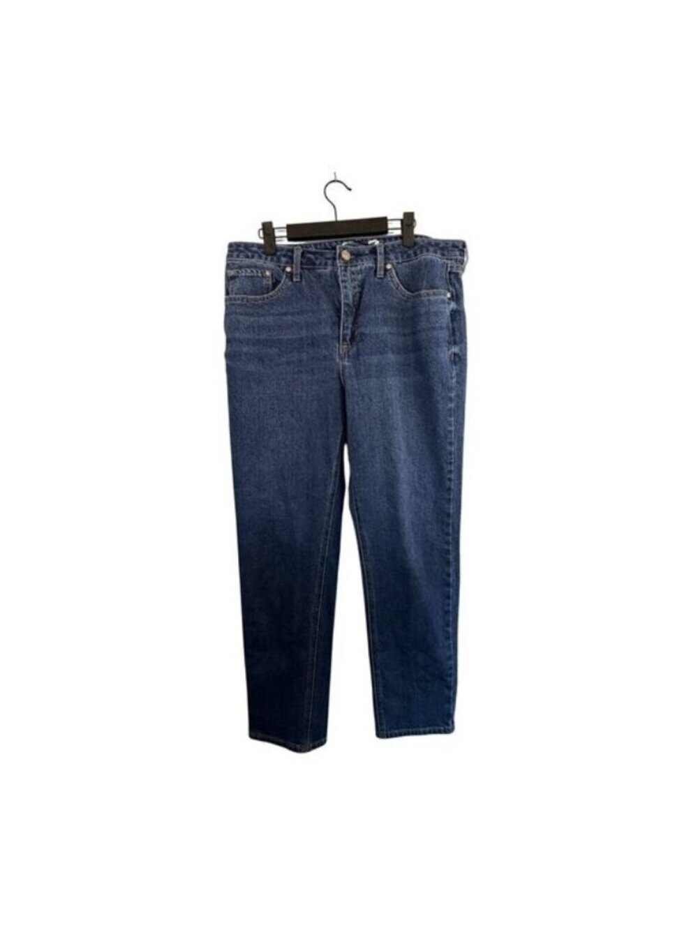 Seven7 Womens Straight Leg Blue Denim Jeans Size 12 Classic Fit